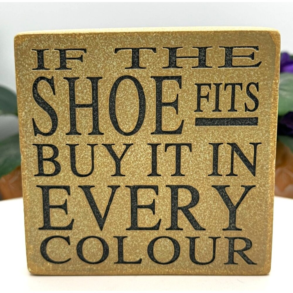 If The Shoe Fits Buy It In Every Colour Decorative Wall Plaque